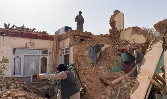 afghanistan-earthquake-maza Damaged Blue Mosque and surrounding buildings after Afghanistan earthquake.