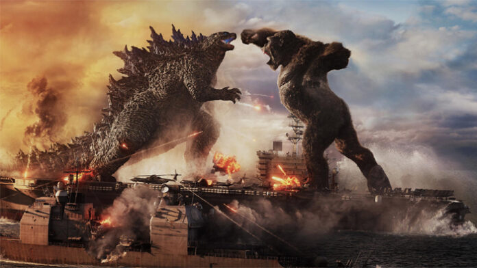 godzilla-minus-zero-sequel- Still from Godzilla Minus One showcasing the monster’s destruction of Tokyo Bay
