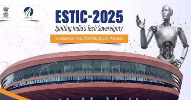 India’s scientists and innovators at ESTIC 2025 showcasing AI, quantum, and space-tech breakthroughs, highlighting India’s global deep-tech leadership.