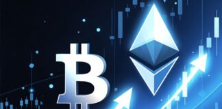 Bitcoin price chart showing a sharp rise as the cryptocurrency reclaims $93,000 in the December 2025 market rally