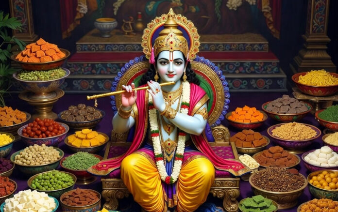 Chappan-Bhog-Offering-to-Lo Chappan Bhog Offering to Lord Krishna