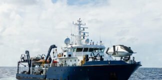 Ocean Infinity vessel preparing for renewed MH370 deep-ocean search mission in the Indian Ocean