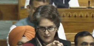 Priyanka Gandhi Vadra in lok sabha