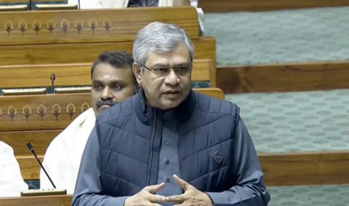 Union-IT-Minister-Ashwini-V Union IT Minister Ashwini Vaishnaw in lok sabha