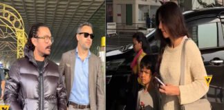 Aamir Khan with nephew Imran Khan and family at Mumbai airport for New Year 2026 vacation, December 2025