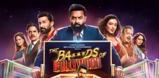 Poster of Aryan Khan’s Netflix web series “The B*****ds of Bollywood,” the most popular Indian OTT show of 2025