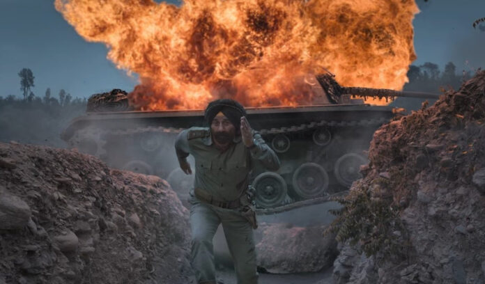border-2-teaser-sunny-deol- Border 2 teaser scene featuring Sunny Deol in Indian Army uniform