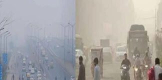 Smog covers Delhi skyline as air quality worsens to very poor levels