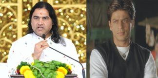 Devkinandan Thakur addressing audience during religious discourse on KKR IPL controversy 2025
