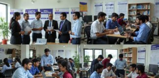 Indian students at campus placements and skill development programs in 2025