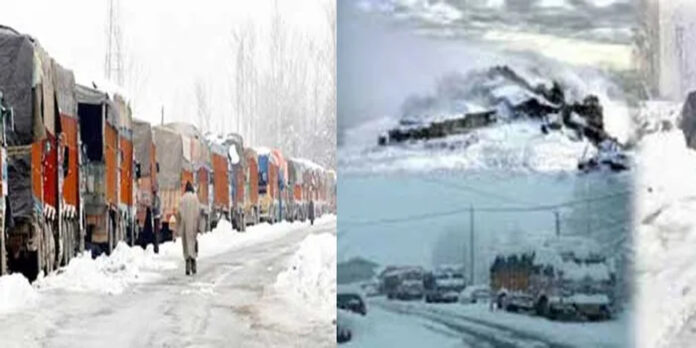 kashmir-cold-wave-srinagar- Snow-covered Srinagar city amid freezing temperatures in Kashmir