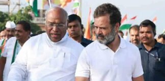 Congress president Mallikarjun Kharge addressing media on Save MGNREGA campaign