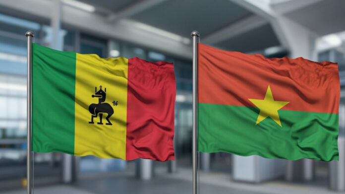 mali-burkina-faso-ban-us-ci Flags of Mali and Burkina Faso as both countries restrict entry of US citizens