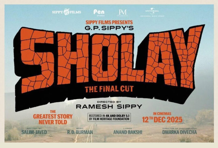 sholay-50th-anniversary-re- Sholay 50th anniversary re-release featuring restored original ending by Ramesh Sippy in 4K