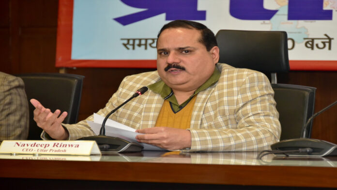 Navdeep-Rinwa-announces-the Election Commission official announcing Uttar Pradesh draft voter list under SIR process
