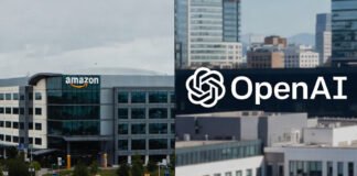 Amazon and OpenAI headquarters amid global tech industry uncertainty