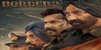 Border 2 movie poster displayed at a cinema hall amid strong box office performance