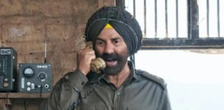 Sunny Deol and Varun Dhawan in a battle scene from Border 2 movie