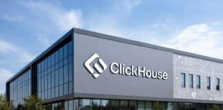 ClickHouse headquarters exterior with company logo representing its $15B valuation amid AI infrastructure boom.