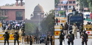 Security personnel conduct mock drills in Delhi ahead of Republic Day amid terror threat alert from intelligence agencies.