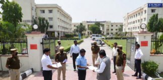 ED officers inspect attached properties at Al-Falah University campus in Faridabad