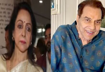 Hema Malini Breaks Silence After Dharmendra’s Death, Defends Sunny Deol’s Anger at Media Harassment Hema Malini speaking about Dharmendra’s final days while Sunny Deol looks on