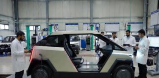 Electric quadricycle undergoing testing under India’s new PLI scheme standards