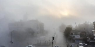 Dense fog and cold wave conditions in North India winter morning