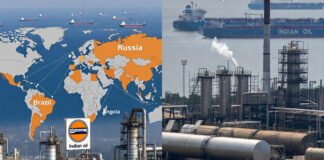 Indian Oil refinery crude import strategy shift from Russia to Brazil and Middle East