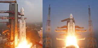 ISRO PSLV-C62 lifting off from Sriharikota carrying the EOS-N1 and multiple satellites