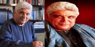 Javed Akhtar celebrating his 81st birthday, portrait of the legendary Indian lyricist and poet