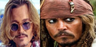Johnny Depp as Captain Jack Sparrow in Pirates of the Caribbean
