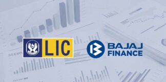 LIC and Bajaj Finance logos representing institutional debenture investment