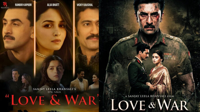 love-and-war-bhansali-ranbi Ranbir Kapoor, Alia Bhatt, and Vicky Kaushal in Sanjay Leela Bhansali’s Love and War