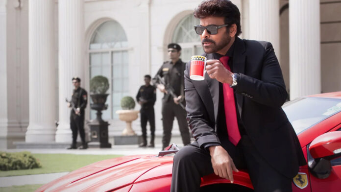mana-shankara-vara-prasad-g Chiranjeevi in a powerful pose from Mana Shankara Vara Prasad Garu as the film records a massive ₹84 crore opening.
