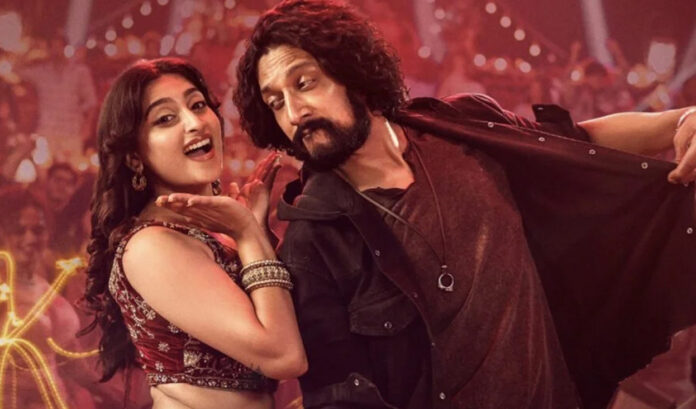 mark-box-office-kiccha-sude Kiccha Sudeep in an intense action scene from the film Mark