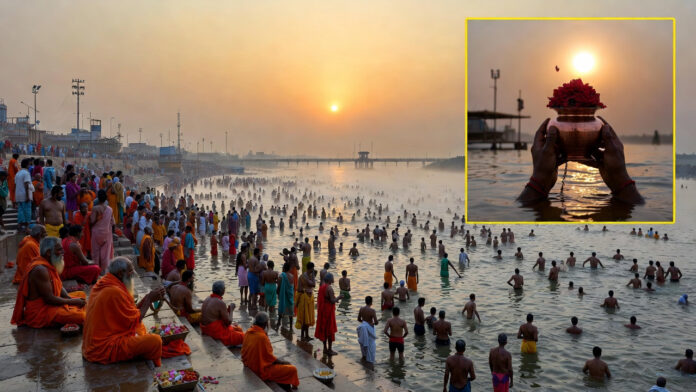 mauni-amavasya-2026-sangam- Millions of devotees taking holy dip at Triveni Sangam Prayagraj during Mauni Amavasya Magh Mela