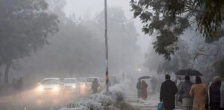 North India covered in dense fog during severe cold wave, with near-zero visibility in Delhi.