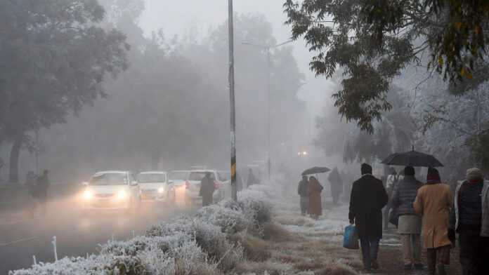 north-india-cold-wave-dense North India covered in dense fog during severe cold wave, with near-zero visibility in Delhi.