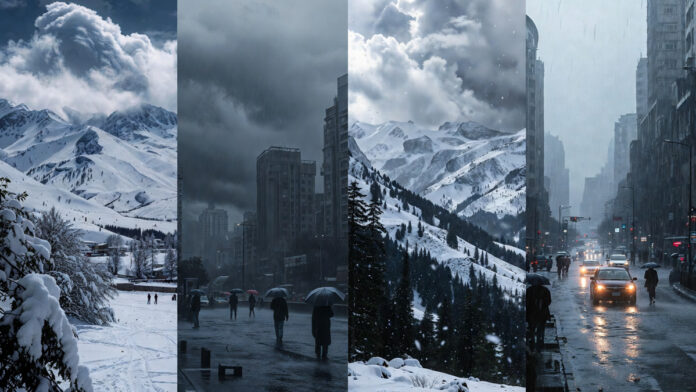 north-india-weather-snowfal Snowfall and rain across North India as cold wave intensifies