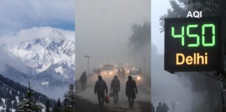 Snowfall and foggy conditions in North India with IMD weather alert for rain, temperature rise and severe pollution