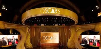 Oscar statuette at the Dolby Theatre during the 98th Academy Awards nominations season