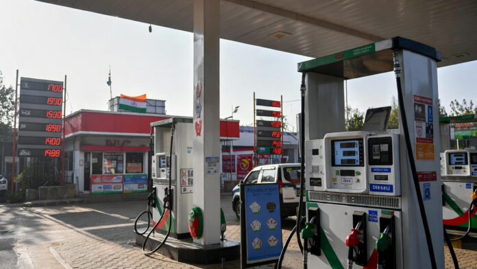 petrol-diesel-price-jan-2-2 Petrol and diesel price board at an Indian fuel station on January 2, 2026