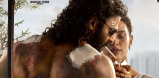 Prabhas’ rugged injured look from the first poster of ‘Spirit,’ directed by Sandeep Reddy Vanga, with comparisons to Ranbir Kapoor’s ‘Animal’ appearance.