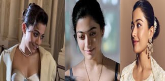 Rashmika Mandanna in Los Angeles amid rumors of a Hollywood superhero film offer.