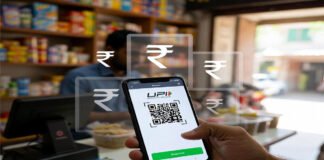 RBI digital rupee e-Rupee payment using UPI QR code at local shop