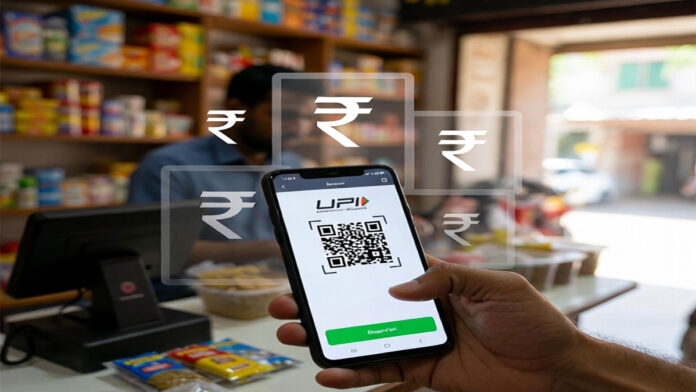 RBI digital rupee e-Rupee payment using UPI QR code at local shop