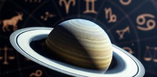 Saturn planet symbolizing Sade Sati and Dhaiya effects in 2026