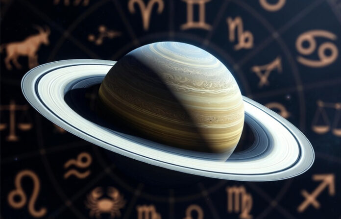saturn-sade-sati-dhaiya-202 Saturn planet symbolizing Sade Sati and Dhaiya effects in 2026