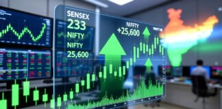 Sensex rises 233 points and Nifty crosses 25,600 as Indian stock market opens higher